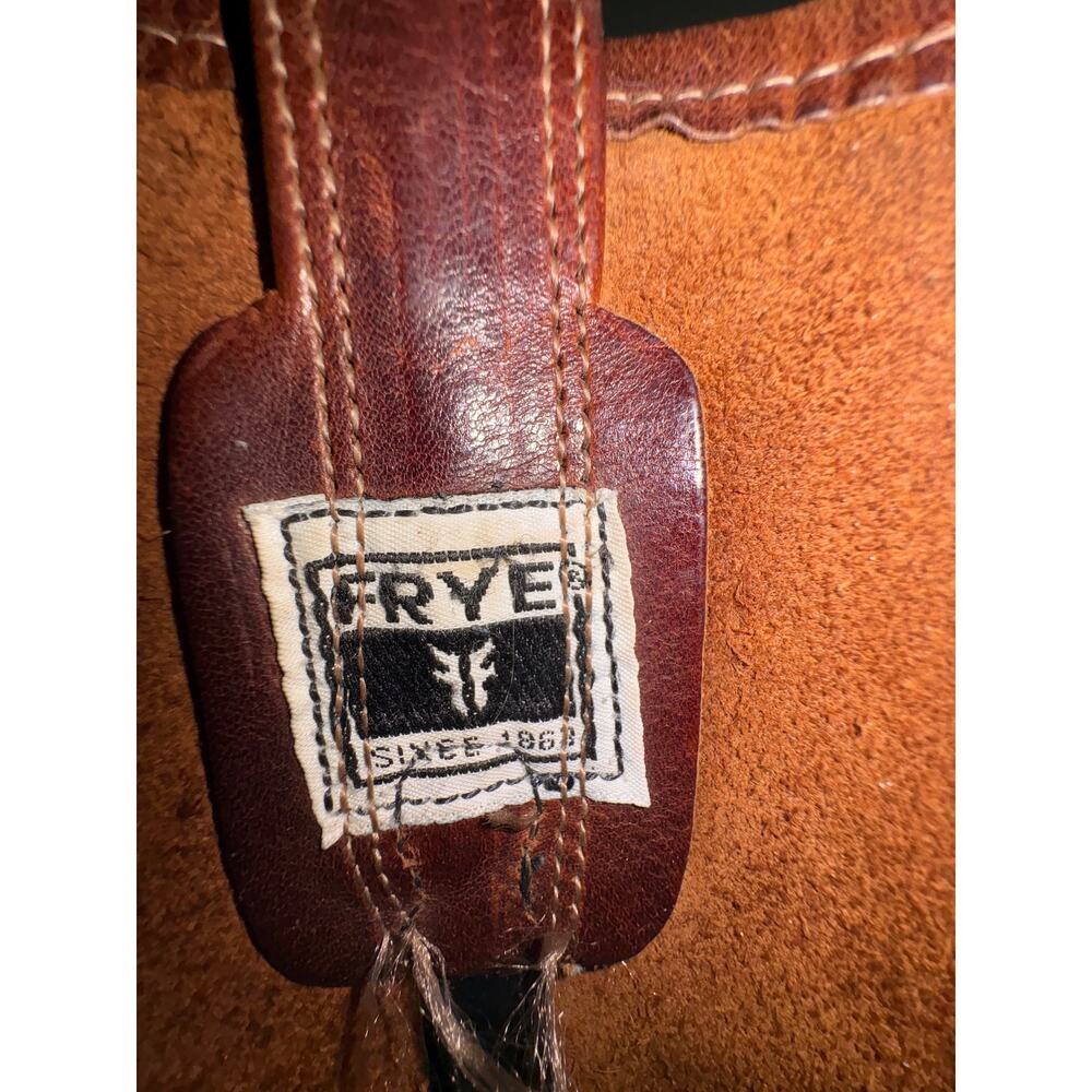 Frye Harness Boots Women’s 10B Brown Leather 12R CJ1052 Resoled & Reheeled - Picture 8 of 8